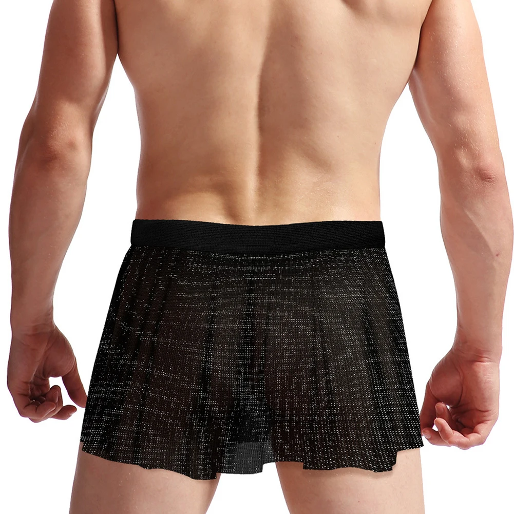 Sissy Pleated Skirt Sexy Mens Solid Low Waist Underwear Sheer Mesh See Through Glitter Underpants Clubwear Erotic Lingerie
Sissy Pleated Skirt Sexy Mens Solid Low Waist Underwear Sheer Mesh See Through Glitter Underpants Clubwear Erotic Lingerie