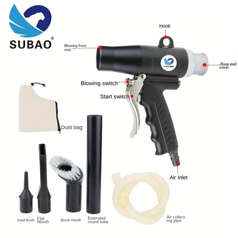 Компрессор пневматический для пыли SUBAO 009, двухцелевой вытяжной пылесос с 4 насадками
Компрессор пневматический для пыли SUBAO 009, двухцелевой вытяжной пылесос с 4 насадками