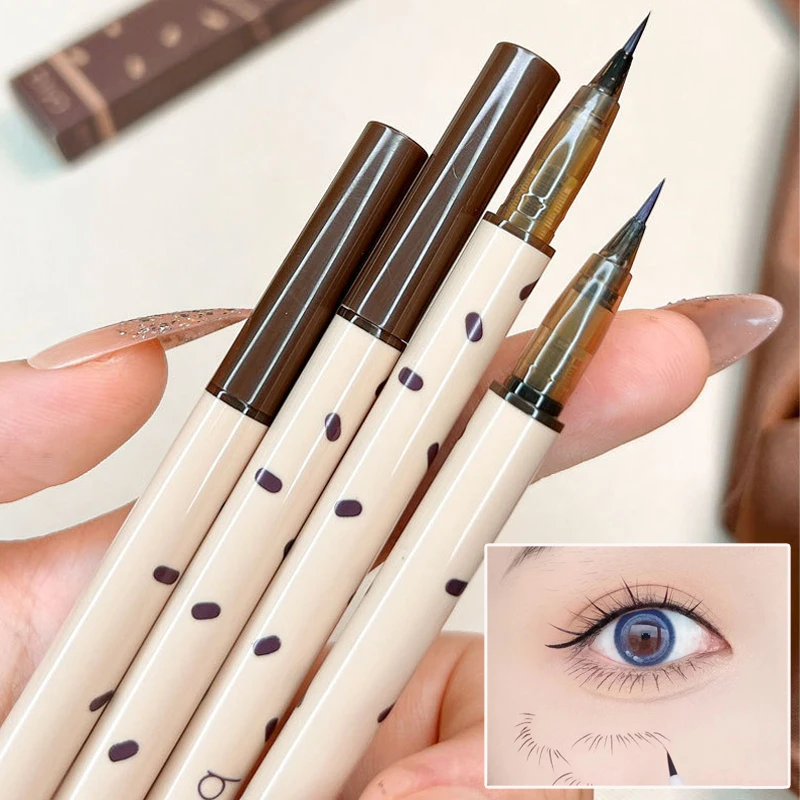Ultra-fine Matte Liquid Eyeliner Pen Waterproof Brown Gray Lying Silkworm Eyelash Pencil Quickily Drying Lasting Liner Makeup
Ultra-fine Matte Liquid Eyeliner Pen Waterproof Brown Gray Lying Silkworm Eyelash Pencil Quickily Drying Lasting Liner Makeup