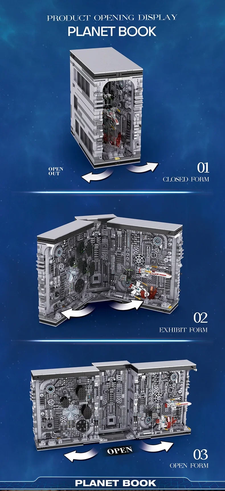 3058PCS Planet Space Station Bookend House Building Blocks Star Aerospace View Bookstore Model Bricks Toy For Children Gift 3058PCS Planet Space Station Bookend House Building Blocks Star Aerospace View Bookstore Model Bricks Toy For Children Gift