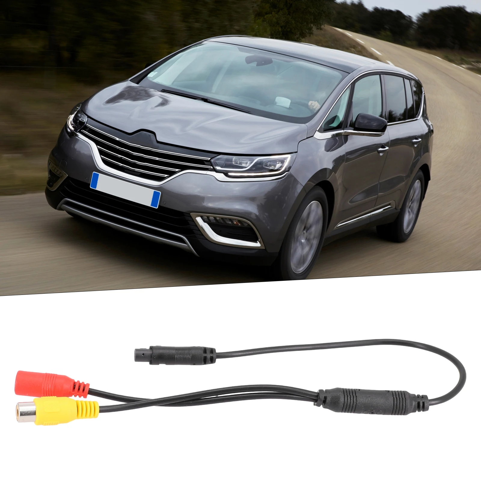 Efficient Car Backup Reverse Camera Connector, 4 Pin Male to CVBS RCA Female Wire Harness, Improved Signal Transmission
Efficient Car Backup Reverse Camera Connector, 4 Pin Male to CVBS RCA Female Wire Harness, Improved Signal Transmission