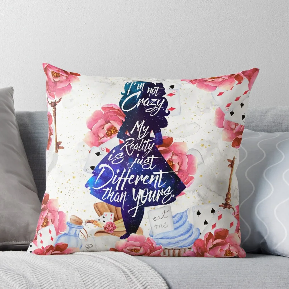 Alice - I'm Not Crazy Throw Pillow Pillowcase Decorative Sofa Cushions Cushion Cover Luxury
Alice - I'm Not Crazy Throw Pillow Pillowcase Decorative Sofa Cushions Cushion Cover Luxury