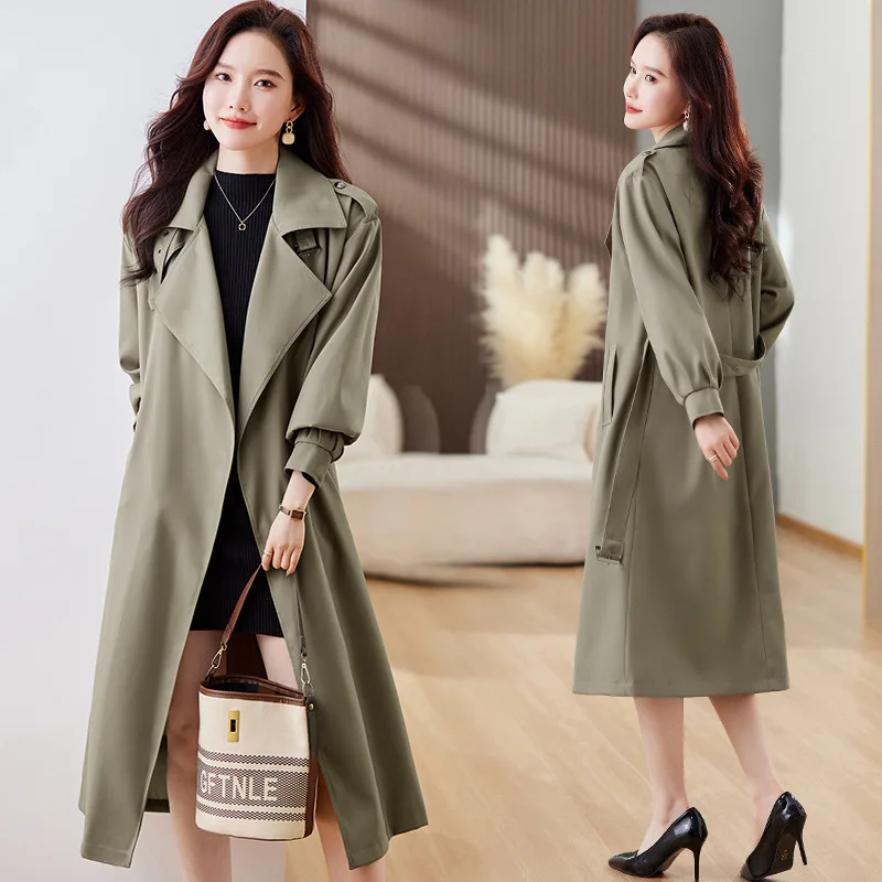 Windbreaker Women's Mid length 2023 Spring and Autumn New Style Elegant Small stature Waist Slimming Coat
Windbreaker Women's Mid length 2023 Spring and Autumn New Style Elegant Small stature Waist Slimming Coat
