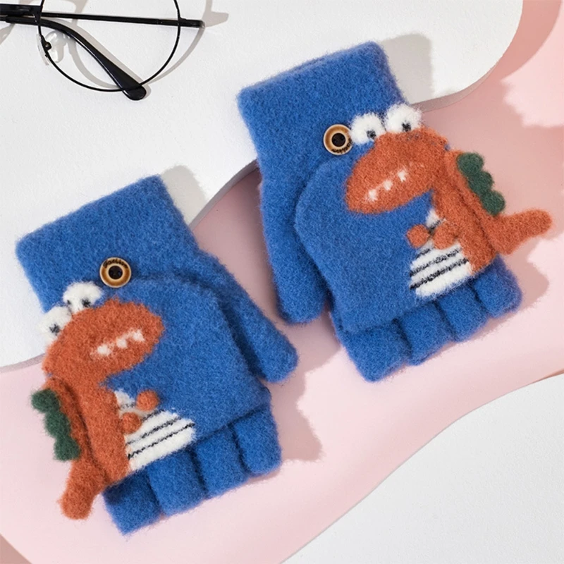 Winter Knitting Gloves Warm Child Flip Half-Finger Gloves Thicken Outdoor Ski Gloves Cartoon Animal Pattern
Winter Knitting Gloves Warm Child Flip Half-Finger Gloves Thicken Outdoor Ski Gloves Cartoon Animal Pattern