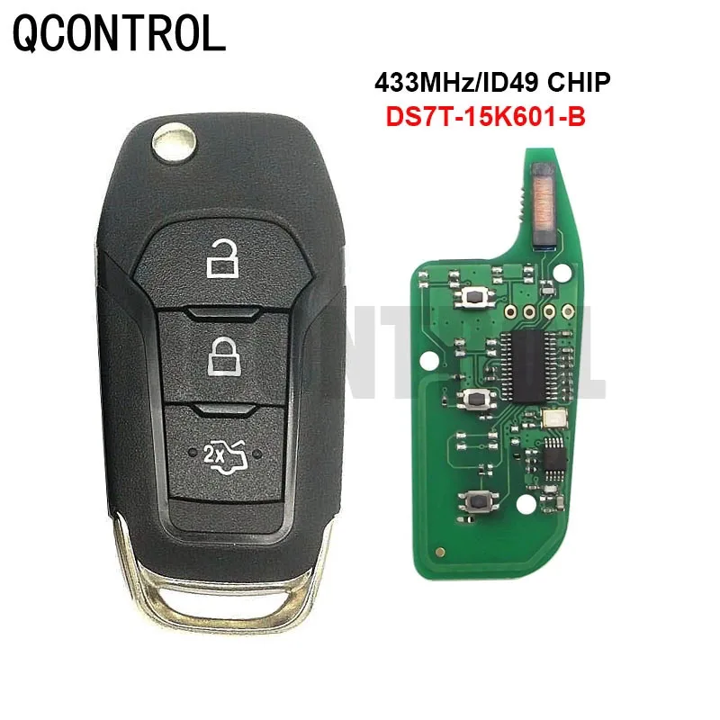 Qcontrol Remote Key 433Mhz Fob 3 Buttons DS7T-15K601-B ID49 For FordRanger S-MAX GALAXY MONDEO Mk2 Mk7 Explorer
Qcontrol Remote Key 433Mhz Fob 3 Buttons DS7T-15K601-B ID49 For FordRanger S-MAX GALAXY MONDEO Mk2 Mk7 Explorer
