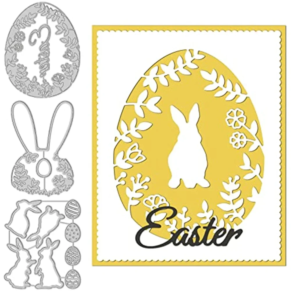 3pcs Easter Theme Cutting Dies Easter Bunny EggsDie Cuts for DIY Crafting Embossing Stencil Template for Easter Card Making
3pcs Easter Theme Cutting Dies Easter Bunny EggsDie Cuts for DIY Crafting Embossing Stencil Template for Easter Card Making