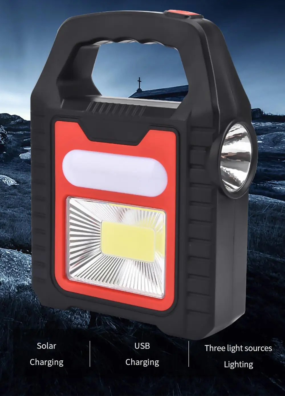 Multifunction Portable Solar Cob Camping Lamp USB Horse Lamp Searchlight Inspection Lamp LED Campsite Lamp Flood Light Pendant H
Multifunction Portable Solar Cob Camping Lamp USB Horse Lamp Searchlight Inspection Lamp LED Campsite Lamp Flood Light Pendant H