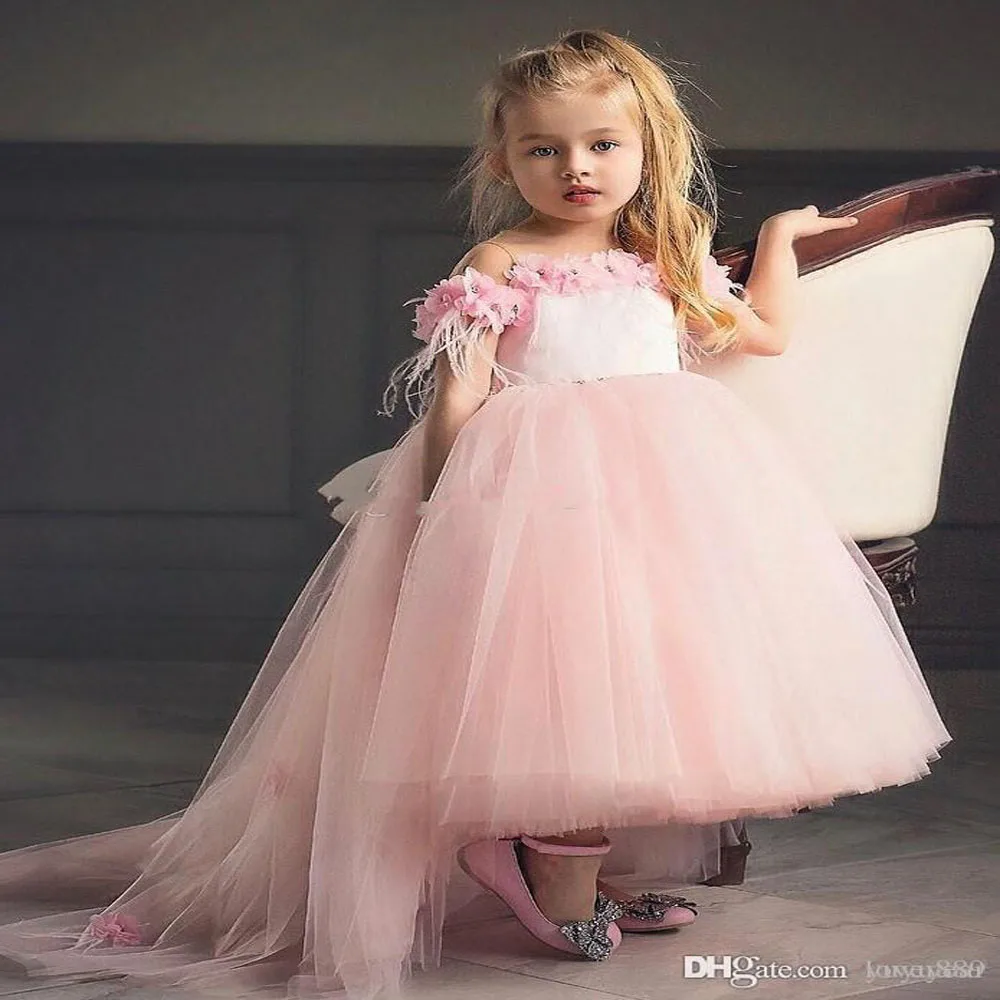 New Cute Hi-lo Blush Pink Girl's Pageant Dresses Lace Flowers Puffy Ruffles Organza Skirt Wedding Flower Girls' Ball Gowns
New Cute Hi-lo Blush Pink Girl's Pageant Dresses Lace Flowers Puffy Ruffles Organza Skirt Wedding Flower Girls' Ball Gowns