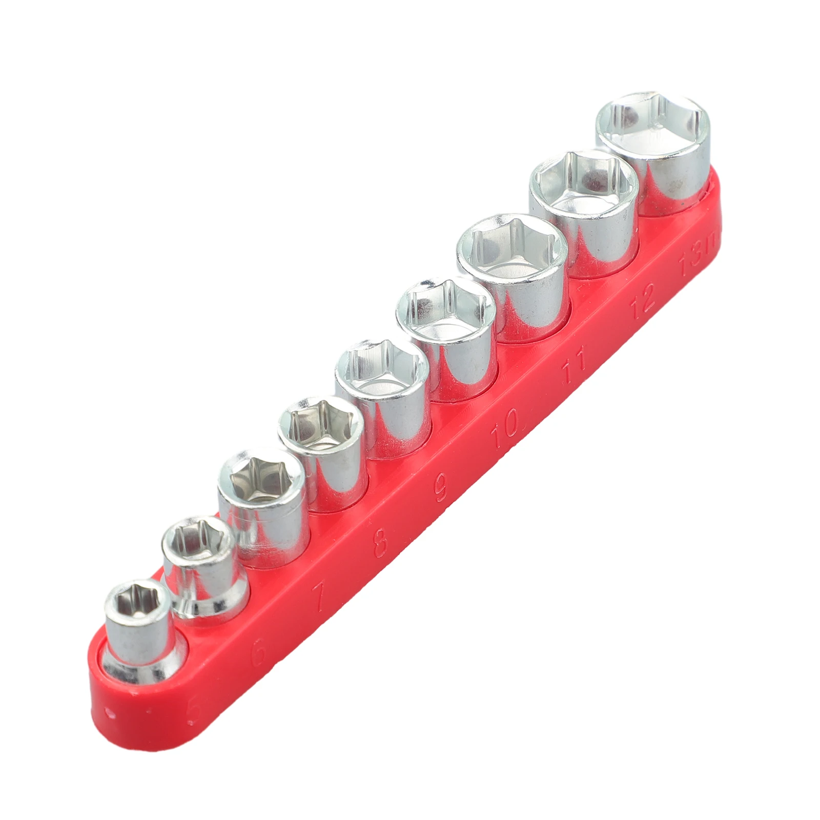9Pcs Socket 1/4 Inch Drive 5-13mm Hex Bit Set Metric Socket Adapter Wrench Head Nut Removal Tool Spanner Head Hand Manual Tool
9Pcs Socket 1/4 Inch Drive 5-13mm Hex Bit Set Metric Socket Adapter Wrench Head Nut Removal Tool Spanner Head Hand Manual Tool