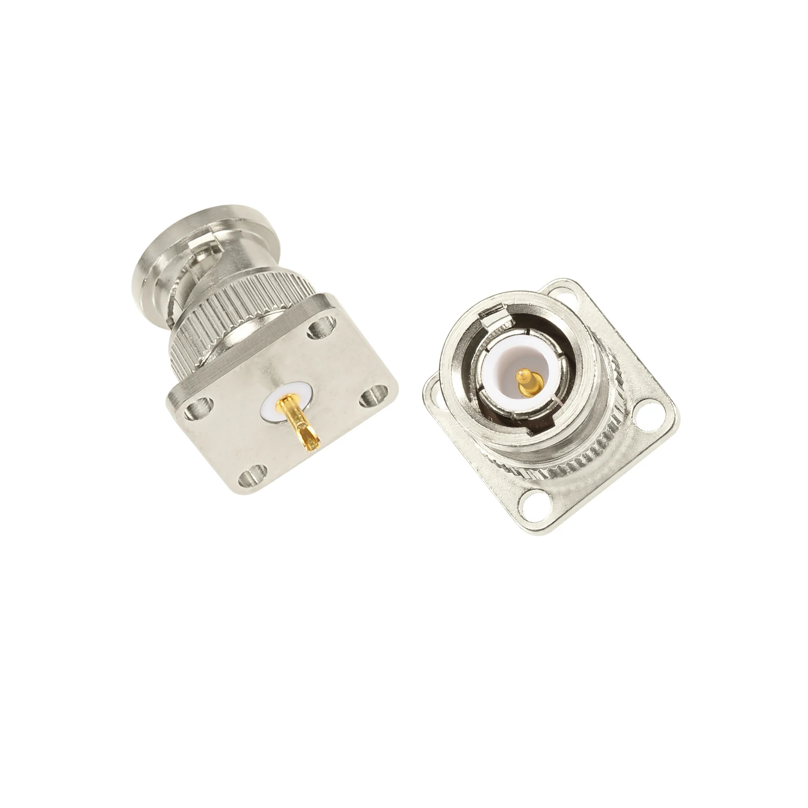 Superbat 5pcs BNC Male 4 Hole Pane/Flange Mount with Solder Cup Connector for Cable 17.5*17.5mm
Superbat 5pcs BNC Male 4 Hole Pane/Flange Mount with Solder Cup Connector for Cable 17.5*17.5mm