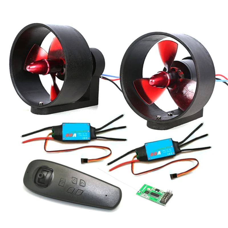 600W Powerful 5kg Thrust Electric Turbine Underwater Thrust CW CCW Propeller for RC Boat Bait Assembly
600W Powerful 5kg Thrust Electric Turbine Underwater Thrust CW CCW Propeller for RC Boat Bait Assembly