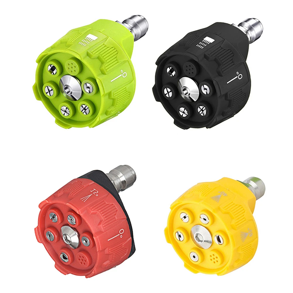 1pc High Pressure Washer Spray Nozzle 0 15 25 40 Degree Rotation Watering Rinse Soap Nozzle Garden Tool Accessories
1pc High Pressure Washer Spray Nozzle 0 15 25 40 Degree Rotation Watering Rinse Soap Nozzle Garden Tool Accessories