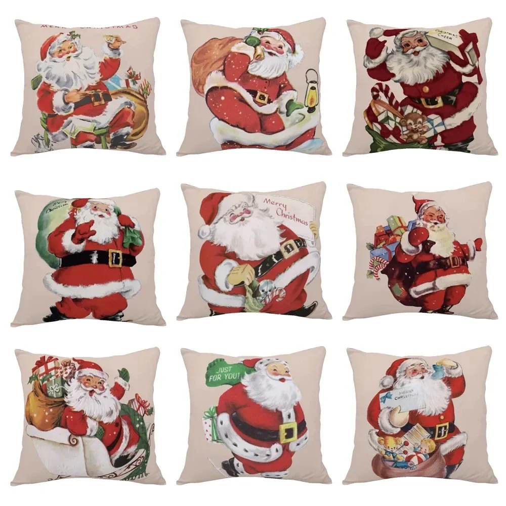 Christmas Cushion Cover Santa Claus Painting Pillowcase Christmas Cartoon Pillow Cover Sofa Home Decor for Friend Gift DF1879 
Christmas Cushion Cover Santa Claus Painting Pillowcase Christmas Cartoon Pillow Cover Sofa Home Decor for Friend Gift DF1879