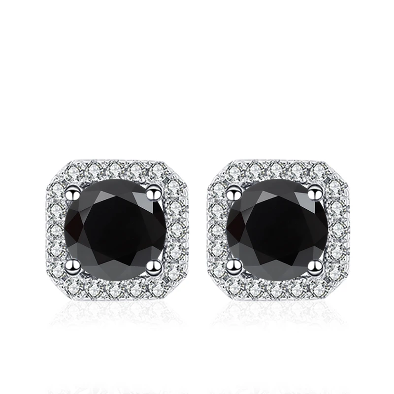 NeeTim 0.5ct 1ct Pink Moissanite Studs Earrings for Women 925 Sterling Silver Black Blue Grey Sparkling Lab Diamond Stud Earring 6 Scc08988eb900477581e63fc54e6c850bF