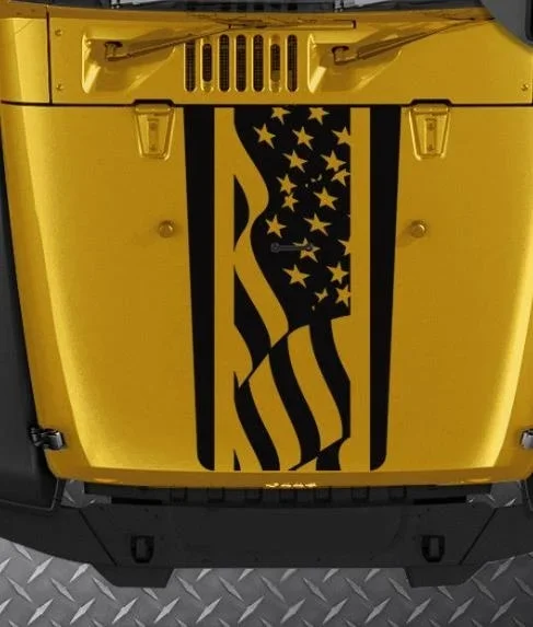 For Jeep Wrangler TJ LJ JK American Flag Stripes Vinyl Hood Decal Sticker Car Truck
For Jeep Wrangler TJ LJ JK American Flag Stripes Vinyl Hood Decal Sticker Car Truck