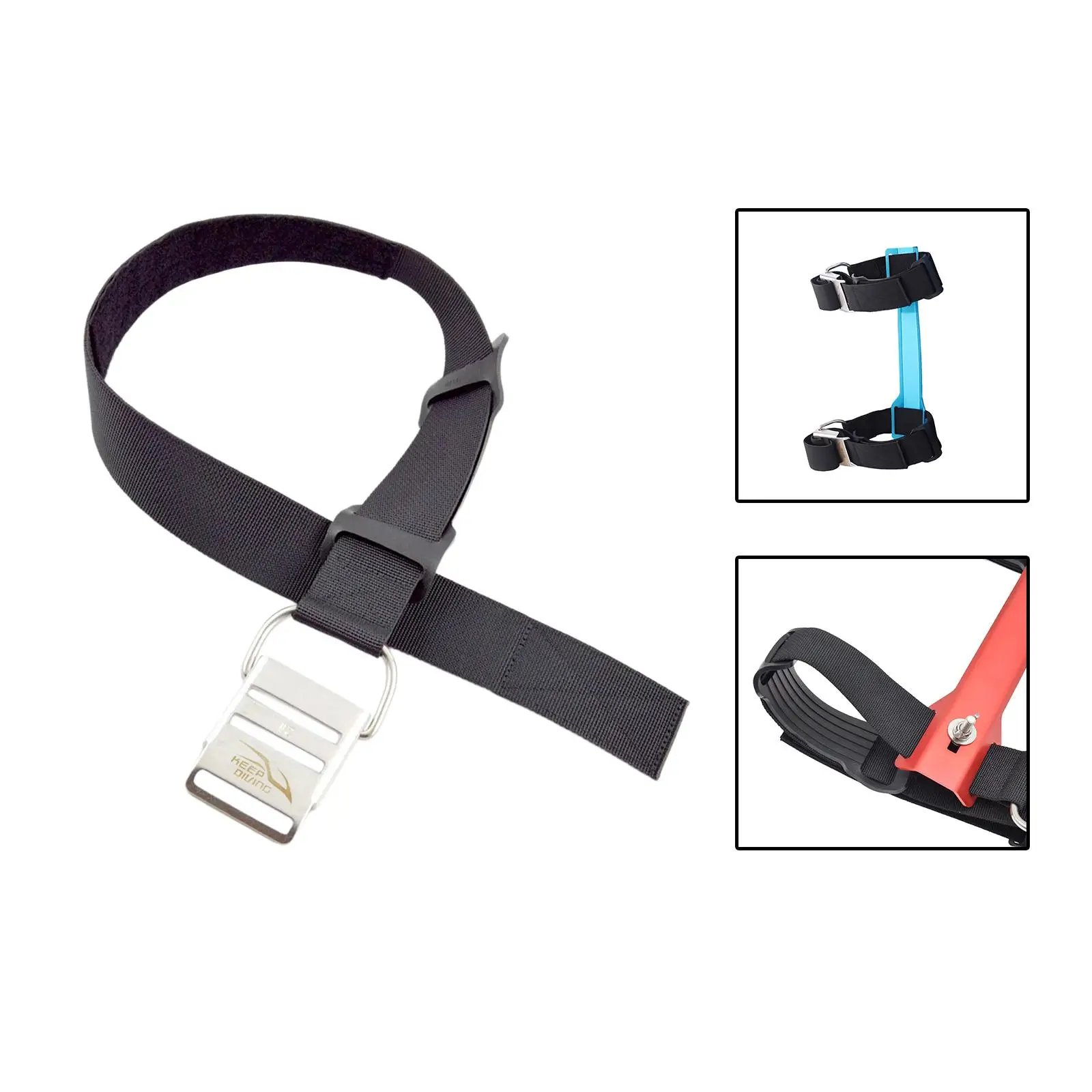 

Scuba Diving Tank Strap with Stainless Steel Buckle Adjustable, Lightweight for 12L-14L Cylinder for Swimming ,Snorkeling