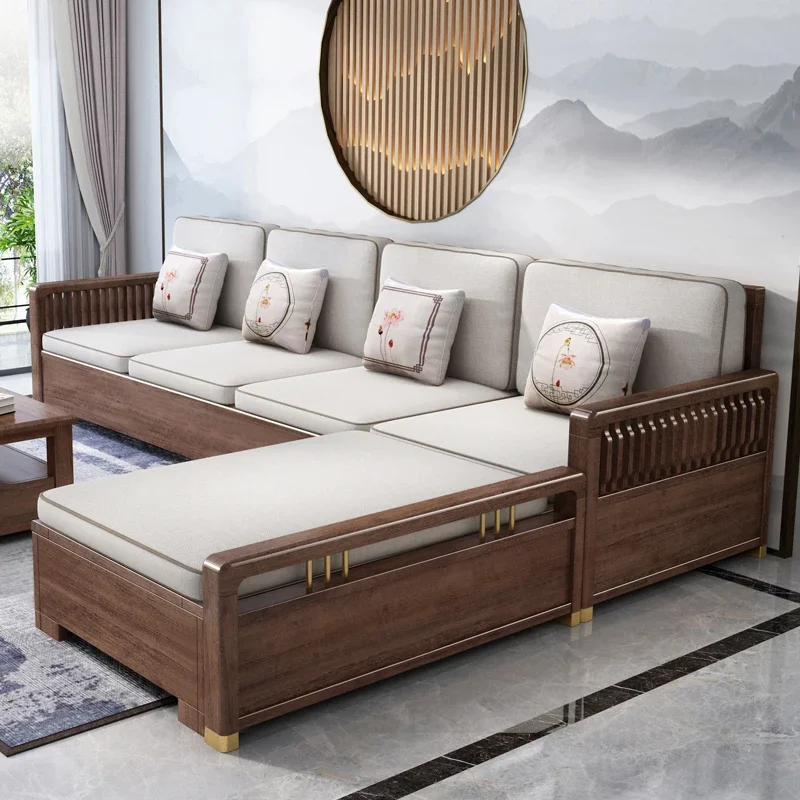 Диван из массива ореха, современный простой диван из ткани для гостиной, мебель для хранения, деревянный маленький диван в китайском стиле 
Диван из массива ореха, современный простой диван из ткани для гостиной, мебель для хранения, деревянный маленький диван в китайском стиле