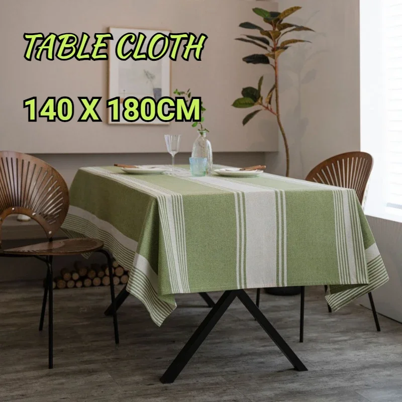 French Stripe Tablecloth Cotton Linen Fabric Dust-Proof Table Cover Kitchen Dining Coffee Party Table Cloth Decoration Rectangle
French Stripe Tablecloth Cotton Linen Fabric Dust-Proof Table Cover Kitchen Dining Coffee Party Table Cloth Decoration Rectangle