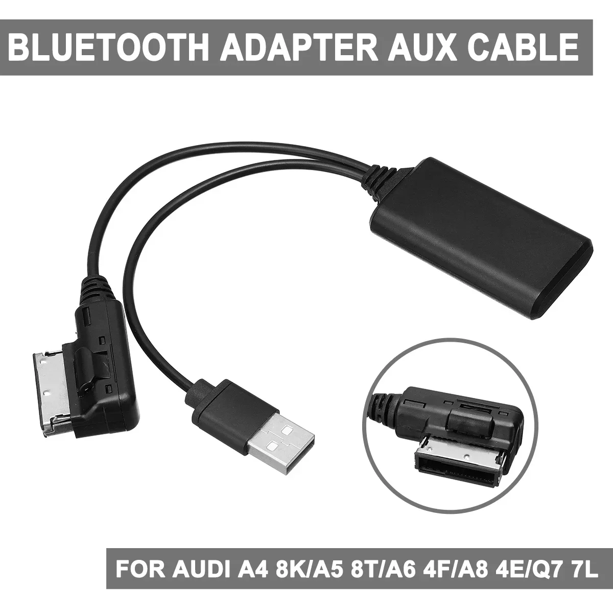 

Для AUDI A5 8T A6 4F A8 4E Q7 7L Для AMI MMI 2G Mini беспроводной bluetooth USB AUX адаптер кабель музыкальный аудио приемник адаптер