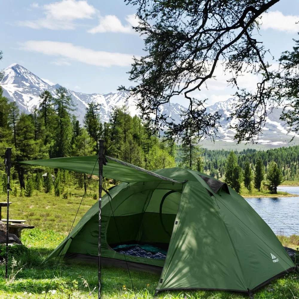 

Палатка с навесом для кемпинга на 2/3/4 человек, палатки для кемпинга, снаряжение и аксессуары, Воздушная беседка для пешего туризма, альпинизма и путешествий