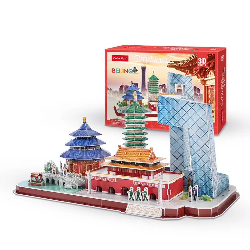 Beijing Packin City Line World Famous Buildings Model 3D Paper Puzzle Construction Toys Children DIY Develop Toy Kids Best Gift
Beijing Packin City Line World Famous Buildings Model 3D Paper Puzzle Construction Toys Children DIY Develop Toy Kids Best Gift