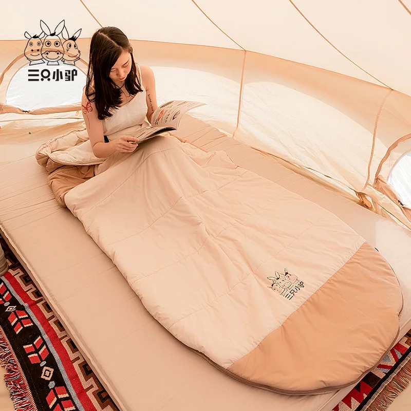 Winter Outdoor Camping Cotton Sleeping Bag Widened and Thickened Seasonal Universal Colored Egg Shaped Adult Sleeping Bag
Winter Outdoor Camping Cotton Sleeping Bag Widened and Thickened Seasonal Universal Colored Egg Shaped Adult Sleeping Bag