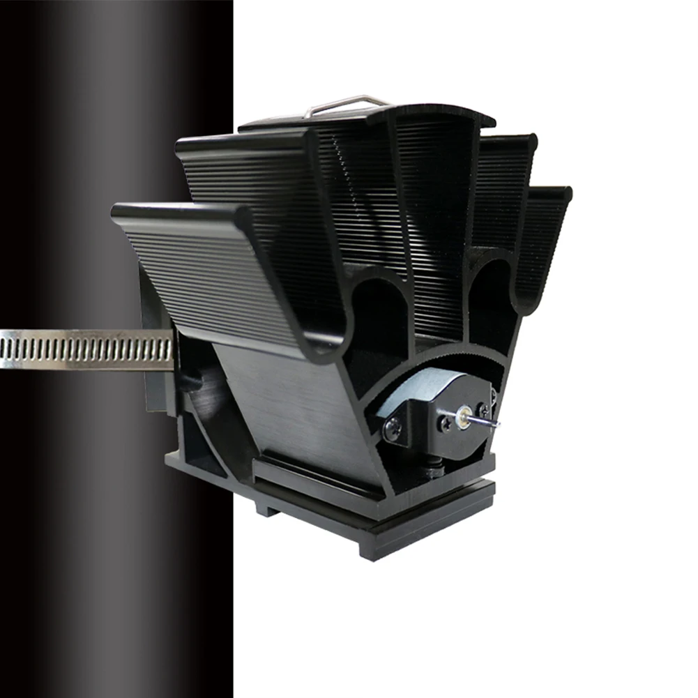black Fireplace Fan Stove Fan 4 Blades Heat Distribution efficient heater silent noise free no electricity required
black Fireplace Fan Stove Fan 4 Blades Heat Distribution efficient heater silent noise free no electricity required