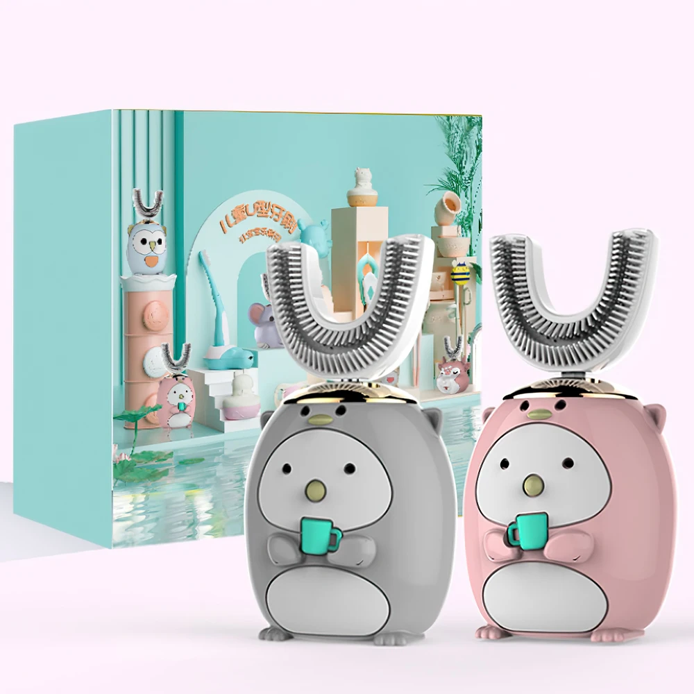 360 Degree Electric Toothbrush For Children Smart U-shaped Silicone Automatic Ultrasonic Toothbrush Cartoon Pattern For Children
360 Degree Electric Toothbrush For Children Smart U-shaped Silicone Automatic Ultrasonic Toothbrush Cartoon Pattern For Children