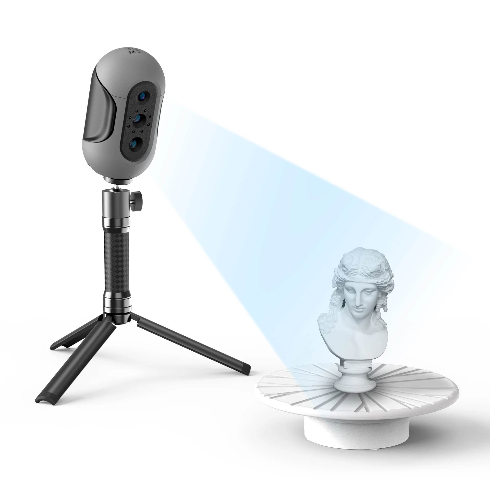 

Mole Handheld 3D Scanner for 3D Printer 0.05mm Accuracy & 0.1mm Resolution 10FPS Scanning Lightning-Fast with Anti-Shake Lenses