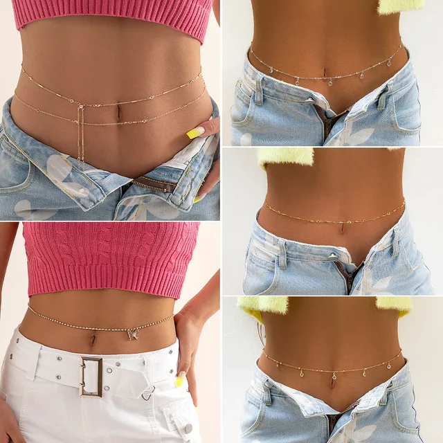 Pantalon double couche en métal pour femmes, mode hip hop, JOBody JO216.239., cristal, sexy, taille réglable JO2023 2