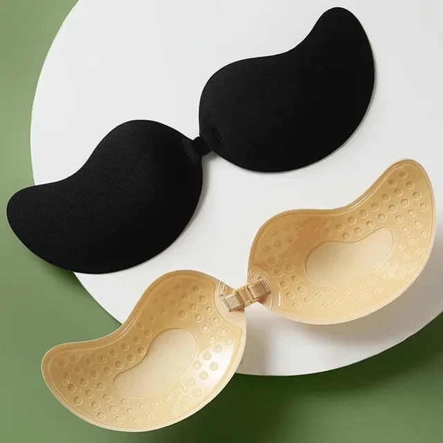 Soutien-gorge invisible sans bretelles, sous-vêtement adhésif, push up, lingerie sans couture, silicone 2