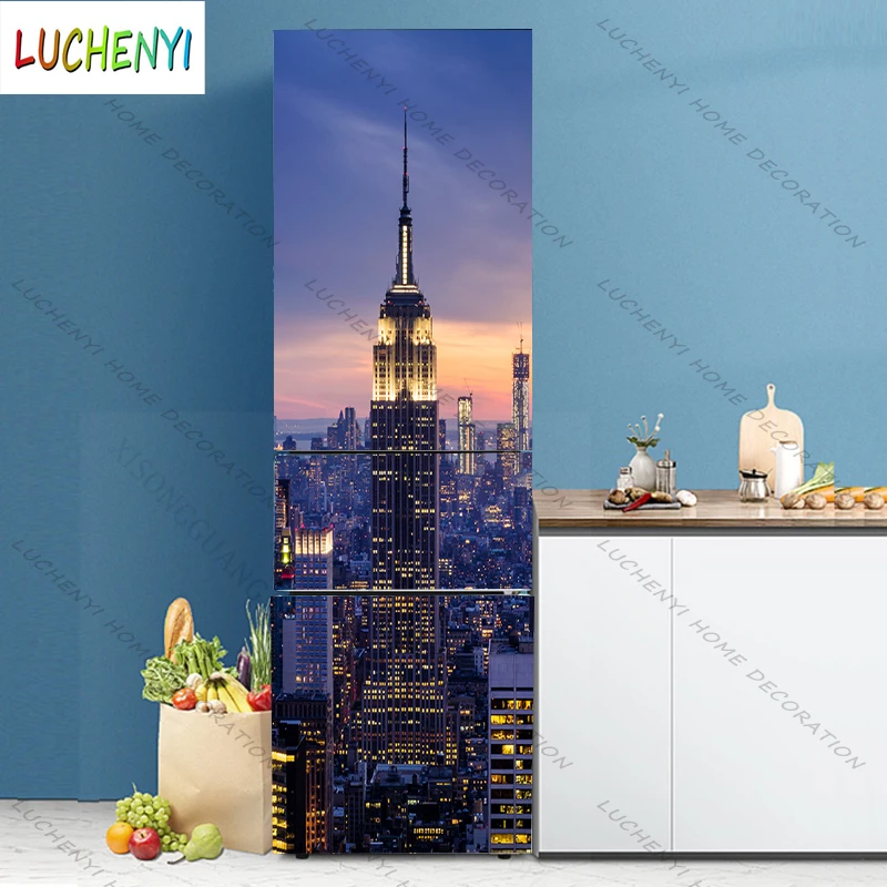 3D self-adhesive refrigerator plastic wrap freezer stickers refrigerator wallpaper custom refrigerator stickers sunset city scen
3D self-adhesive refrigerator plastic wrap freezer stickers refrigerator wallpaper custom refrigerator stickers sunset city scen