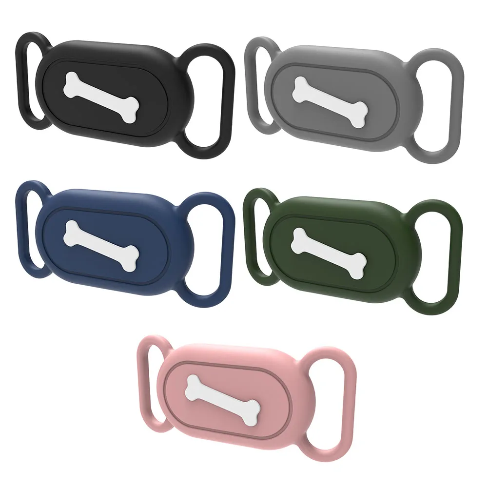 

Silicone Case For Galaxy SmartTag 2 For Dog Soft Shock Resistant Cover With Carabiner Dog Silicone Collar Holder For SmartTag 2