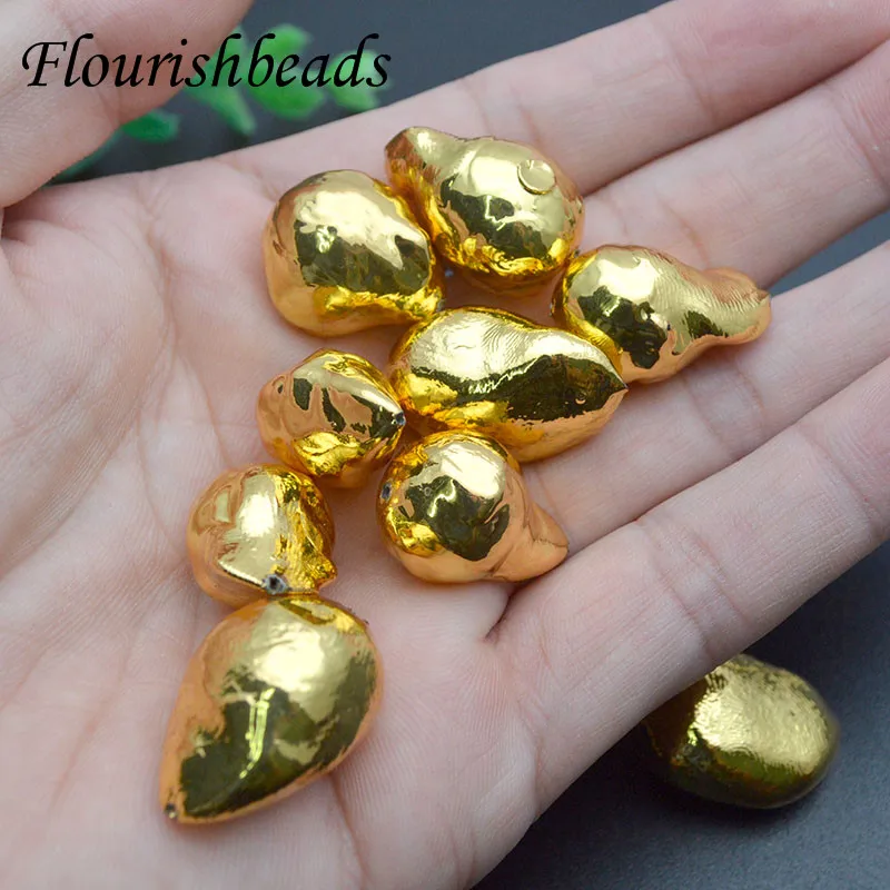 Jewelry Making Supplies High Quality Gold Plated Fresh Water Pearl Baroque Loose Beads for DIY Bracelet Necklace
Jewelry Making Supplies High Quality Gold Plated Fresh Water Pearl Baroque Loose Beads for DIY Bracelet Necklace