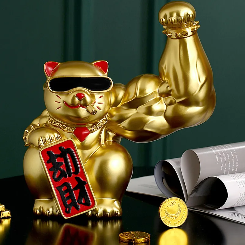Kirin arm robbery cat decoration creative vigorous muscle giant arm lucky cat home living room decoration gift luxury home decor 
Kirin arm robbery cat decoration creative vigorous muscle giant arm lucky cat home living room decoration gift luxury home decor