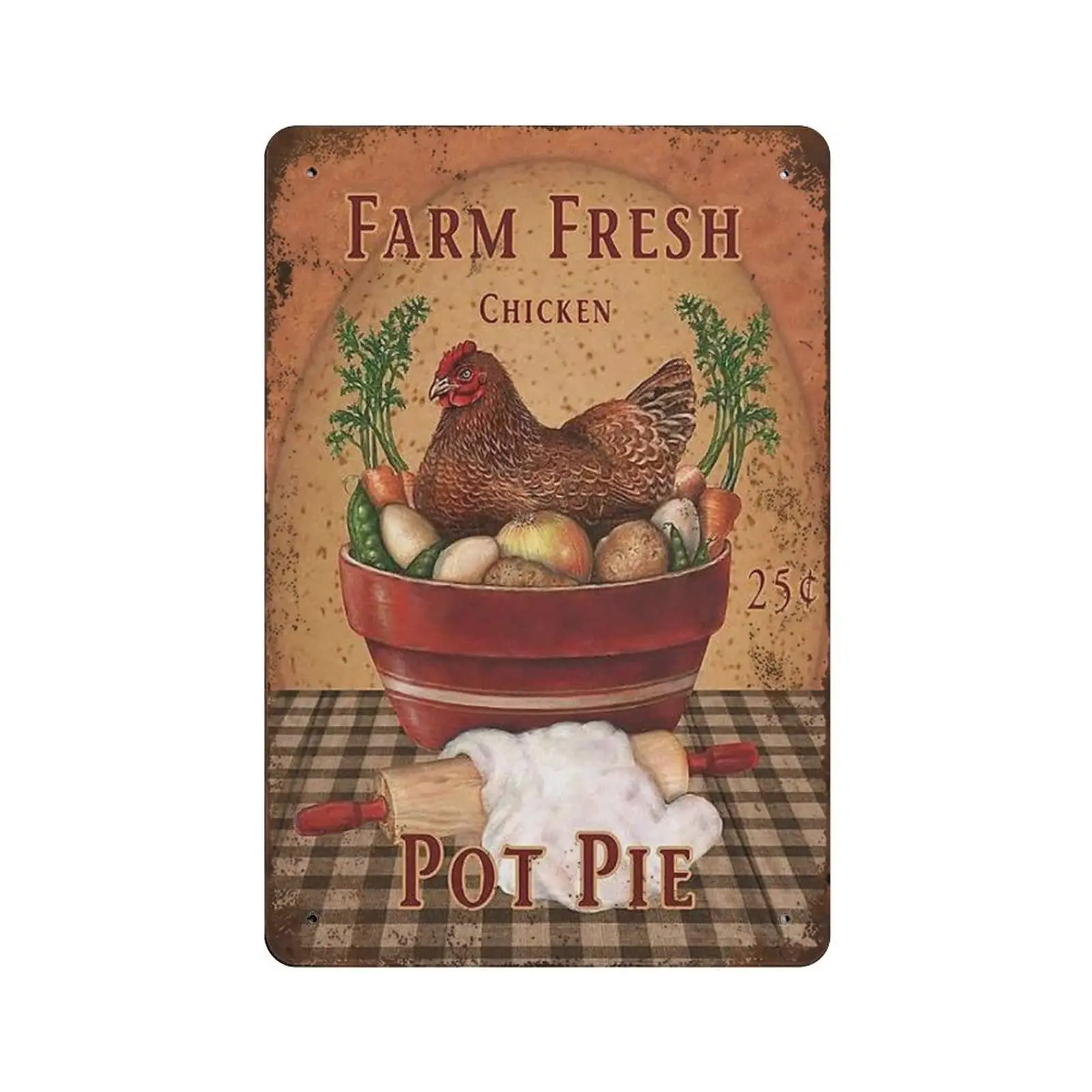 Antique Durable Thick Metal Sign,Farm Fresh Chicken Tin Sign,Vintage Wall Decor,Novelty Signs for Home Kitchen Cafe Bar Man Cave
Antique Durable Thick Metal Sign,Farm Fresh Chicken Tin Sign,Vintage Wall Decor,Novelty Signs for Home Kitchen Cafe Bar Man Cave