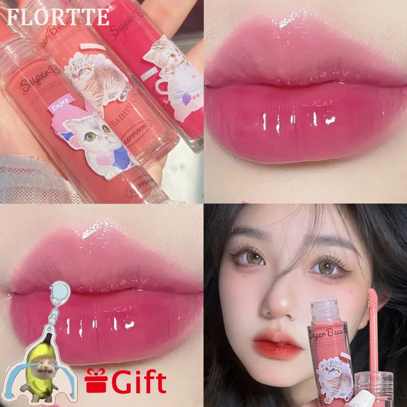 FLORTTE Liquid Lipstick Cute Cat Jelly Mirror Lip Glaze Crystal Jelly Oil Lip Tint Long-lasting Waterproof Lipstick Lips Makeup
FLORTTE Liquid Lipstick Cute Cat Jelly Mirror Lip Glaze Crystal Jelly Oil Lip Tint Long-lasting Waterproof Lipstick Lips Makeup