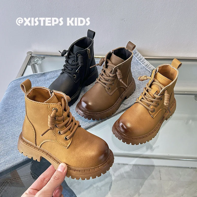 Vintage Ankle Boots For Children Girls Boys Leather Fashion Boots 2023 Autumn Toddler Shoes Non-slip Waterproof Infantil Botas
Vintage Ankle Boots For Children Girls Boys Leather Fashion Boots 2023 Autumn Toddler Shoes Non-slip Waterproof Infantil Botas