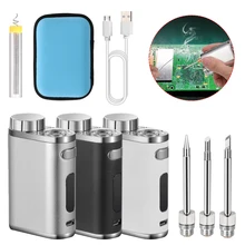 Portable Rechargeable Soldering Iron, USB Wireless Battery Soldering Iron, 1W-75W High-Power Outdoor Soldering Iron Welding Tool
Portable Rechargeable Soldering Iron, USB Wireless Battery Soldering Iron, 1W-75W High-Power Outdoor Soldering Iron Welding Tool