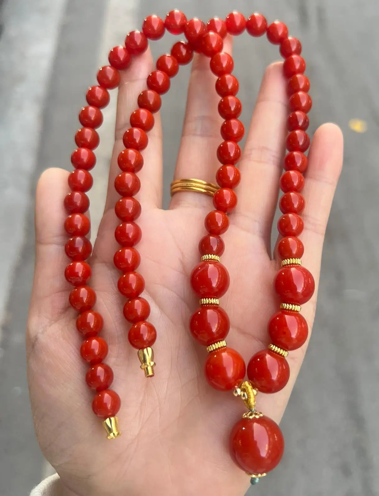 High Quality Southern Red Agate Round Bead Beaded Necklace Sweater Chain Women Healing Gemstone Fine Jewelry Girlfriend Mom Gift
High Quality Southern Red Agate Round Bead Beaded Necklace Sweater Chain Women Healing Gemstone Fine Jewelry Girlfriend Mom Gift