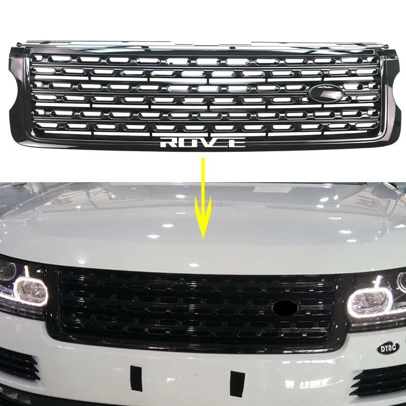ROVCE Car Front Bumper Grille Grill For Land Rover RANGE ROVER VOGUE 2013-2017 L405 Upper Mesh Grills Gloss Black LR052715
ROVCE Car Front Bumper Grille Grill For Land Rover RANGE ROVER VOGUE 2013-2017 L405 Upper Mesh Grills Gloss Black LR052715