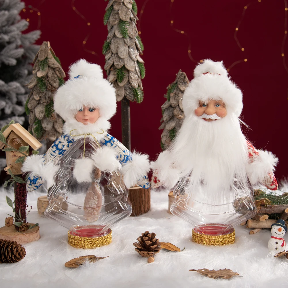 Рождественский мешок для конфет с Санта-Клаусом, ведра для праздника, украшение для дома, прозрачные коробки для конфет, подарочное ведро в форме рождественской елки
Рождественский мешок для конфет с Санта-Клаусом, ведра для праздника, украшение для дома, прозрачные коробки для конфет, подарочное ведро в форме рождественской елки