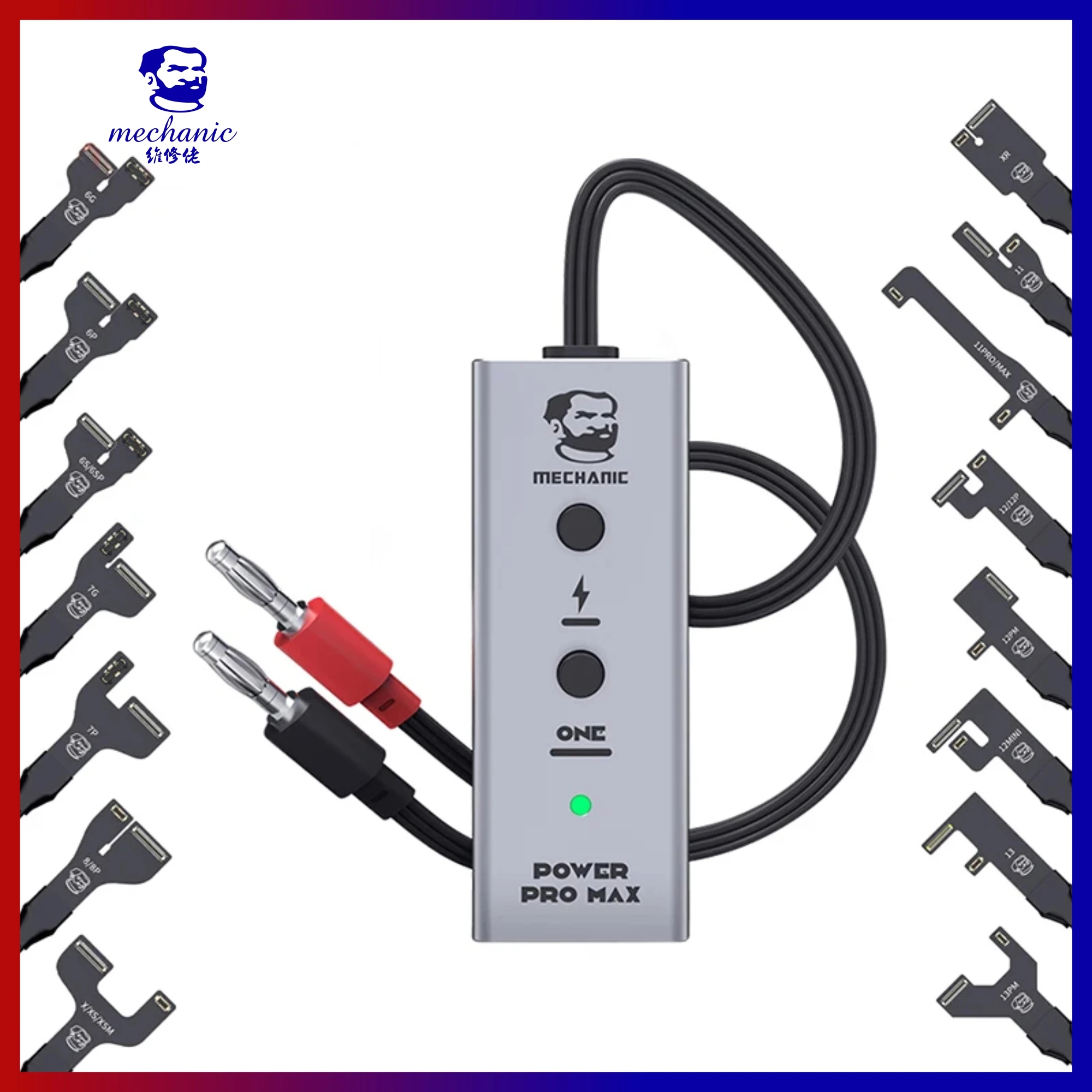 MECHANIC Power Pro Max/Support IP all models/New Updating/FPC flex/Boot Cable with Button/One Step Start/Power Cable
MECHANIC Power Pro Max/Support IP all models/New Updating/FPC flex/Boot Cable with Button/One Step Start/Power Cable