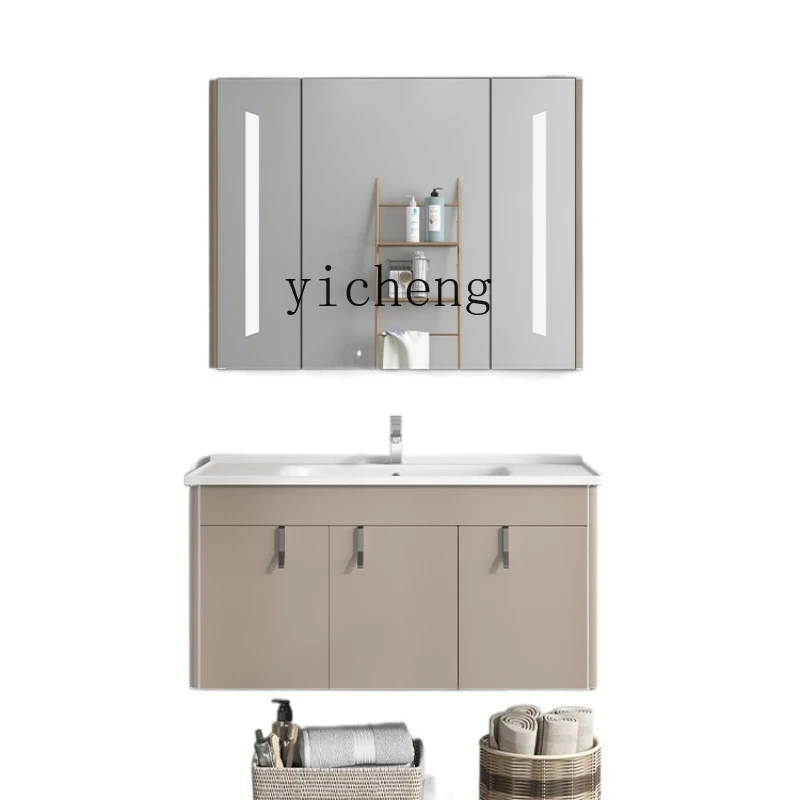 YY Stainless Steel Bathroom Cabinet Combination Bathroom Modern Minimalist Washstand
YY Stainless Steel Bathroom Cabinet Combination Bathroom Modern Minimalist Washstand