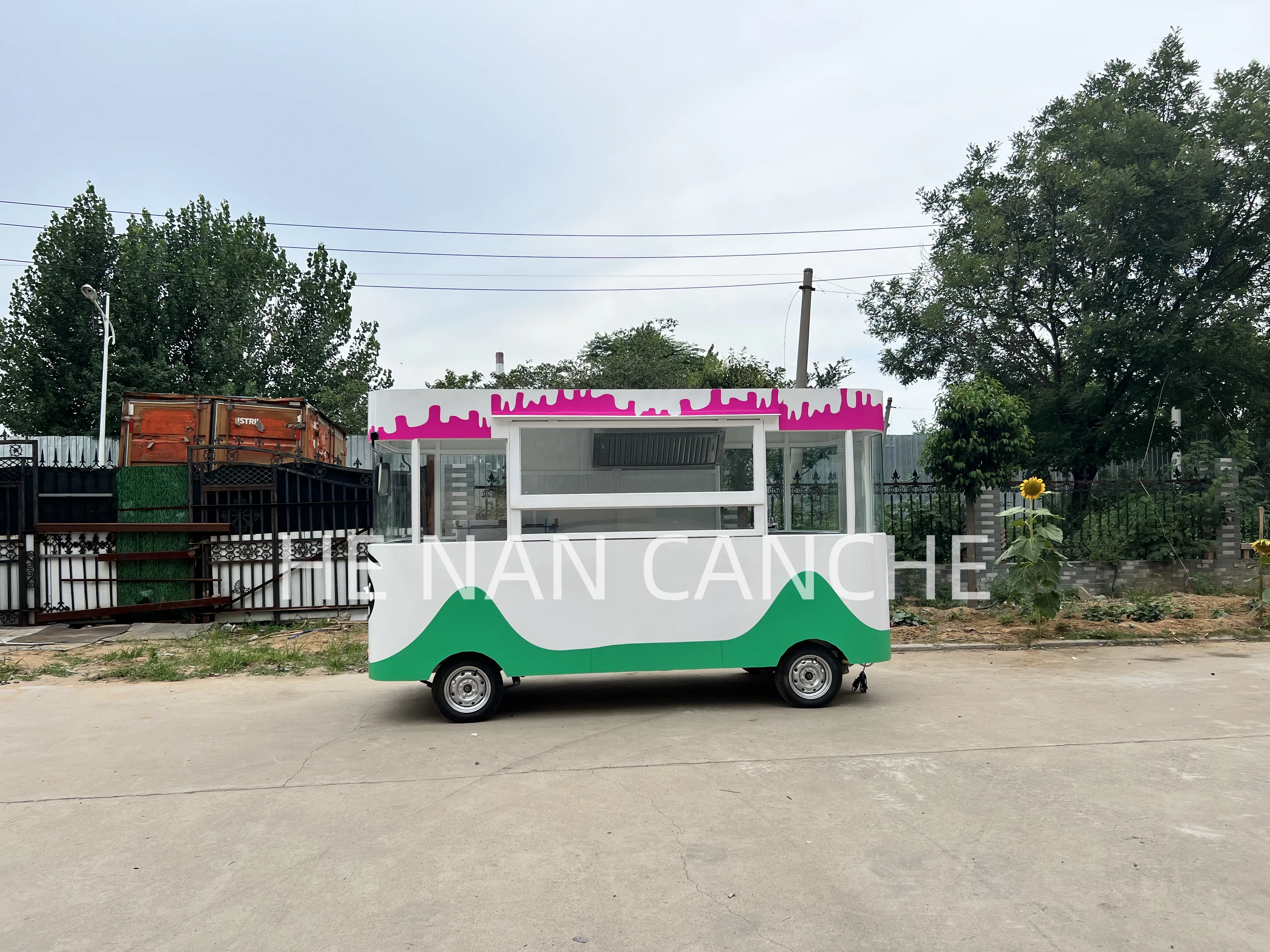 

2023 OEM 3.5M Electric Street Mobile Kitchen Food Truck for Vending Snack Food Ice Cream Cart with CE ISO Certification