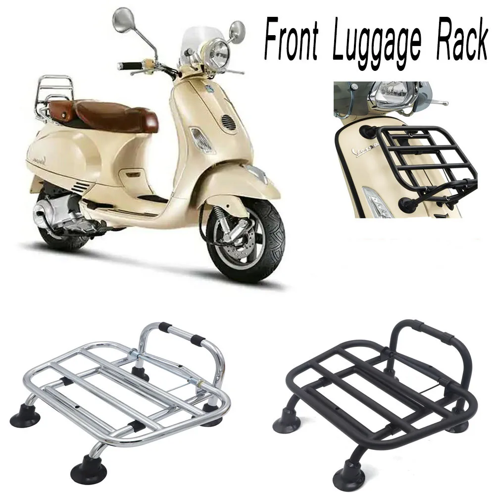 Передняя багажная стойка, хромированная/черная для Piaggio S150 LX150 LXV150 2014-2018 
Передняя багажная стойка, хромированная/черная для Piaggio S150 LX150 LXV150 2014-2018