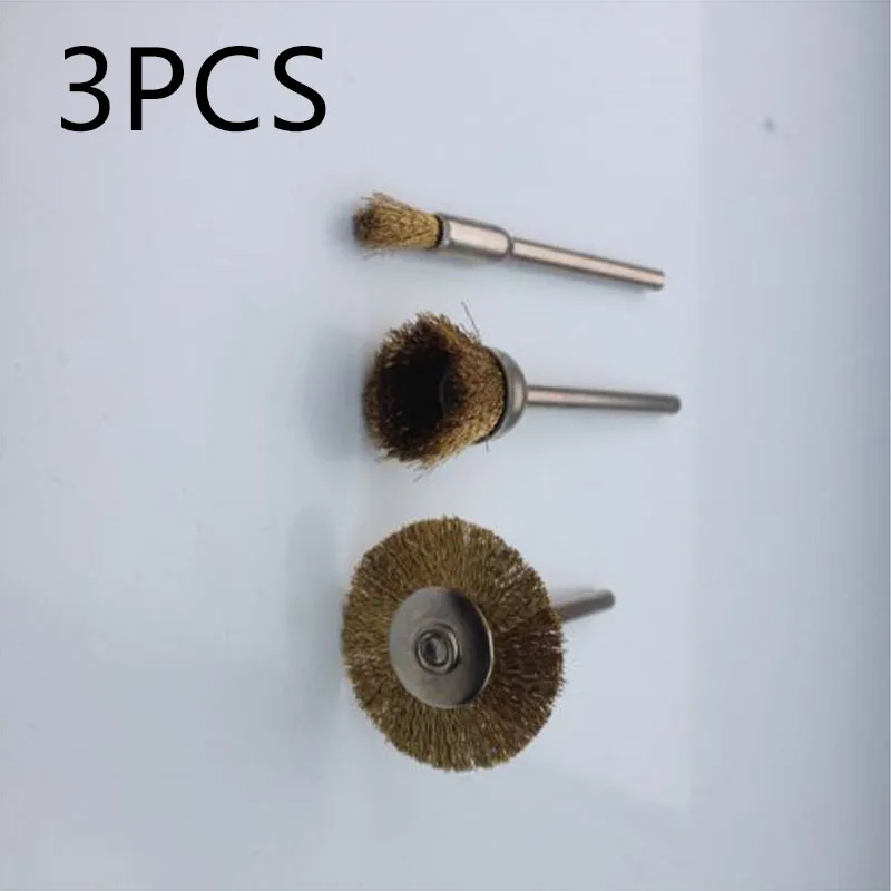 3pcs/set Copper Wire Wheel Brushes Bits Set Power Tools Accessories Dust Tool Parts For Most Rotary Tool Cleaning And Deburring
3pcs/set Copper Wire Wheel Brushes Bits Set Power Tools Accessories Dust Tool Parts For Most Rotary Tool Cleaning And Deburring