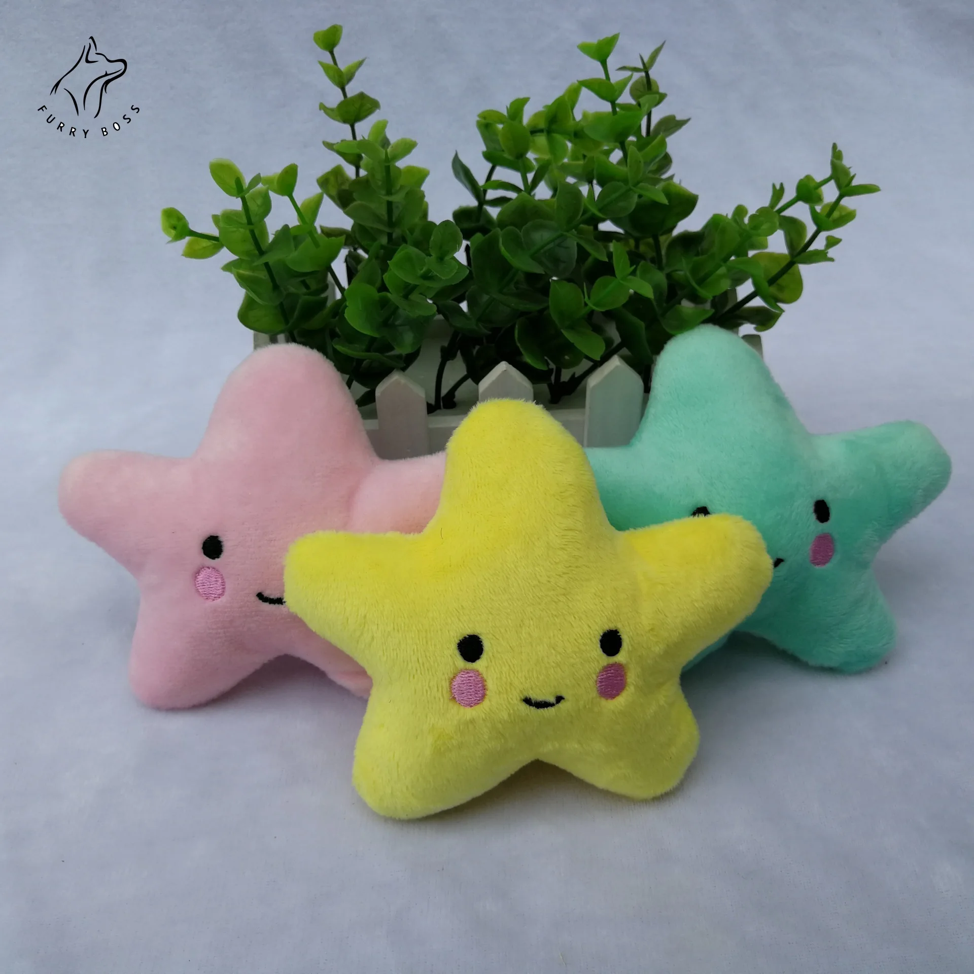 Fleece Pet Bite Squeaky Toys Smile Star Shape Cute Stuffed Dog Toys Puppy Sound Toy Interactive Chew Plush Toy Dog Accessories
Fleece Pet Bite Squeaky Toys Smile Star Shape Cute Stuffed Dog Toys Puppy Sound Toy Interactive Chew Plush Toy Dog Accessories