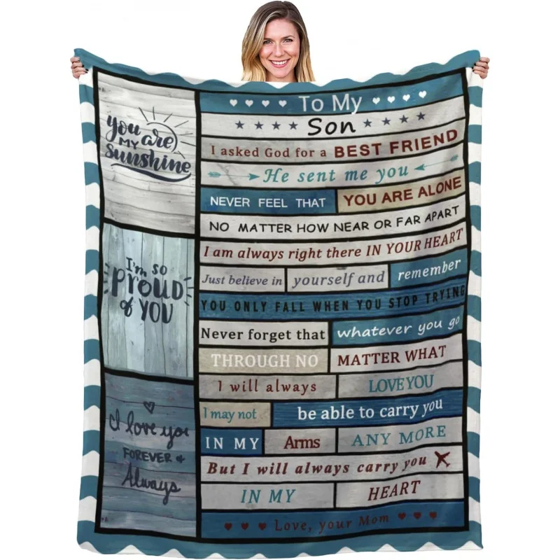 Son Gifts Blanket, Birthday Graduation Gifts Ideas Lightweight Warm Plush Throw Blankets for Couch, Sofa, Bed Living Room
Son Gifts Blanket, Birthday Graduation Gifts Ideas Lightweight Warm Plush Throw Blankets for Couch, Sofa, Bed Living Room