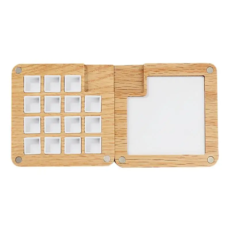 15 Grid Wooden Watercolor Box Portable Sketchbook Palette Magnetic Suction Box Beginner Artist Travel Sketch Painting Supplies
15 Grid Wooden Watercolor Box Portable Sketchbook Palette Magnetic Suction Box Beginner Artist Travel Sketch Painting Supplies